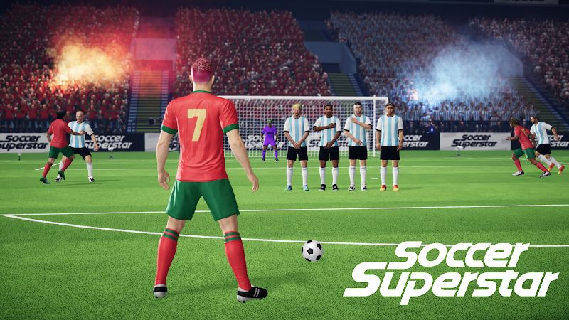 Segunda imagem de jogabilidade de Soccer Superstar - Futebol